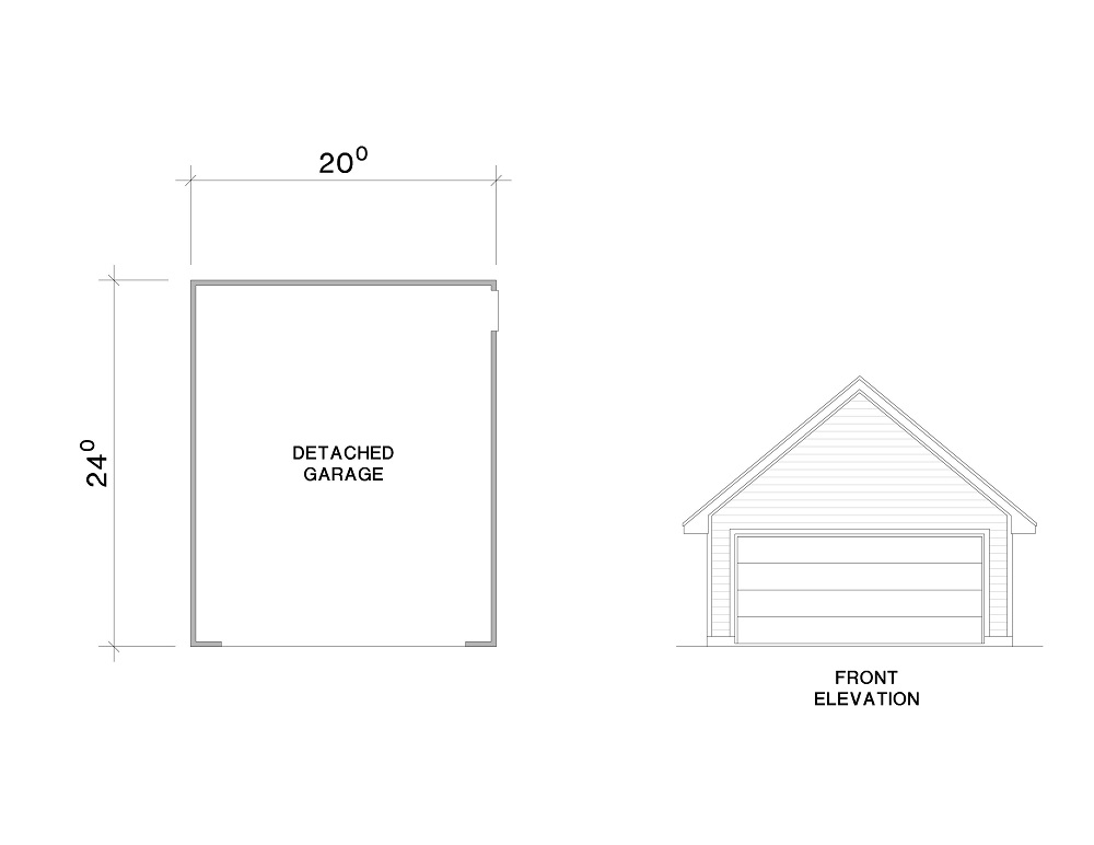 Garage Floor Plan image of The Livingston House Plan